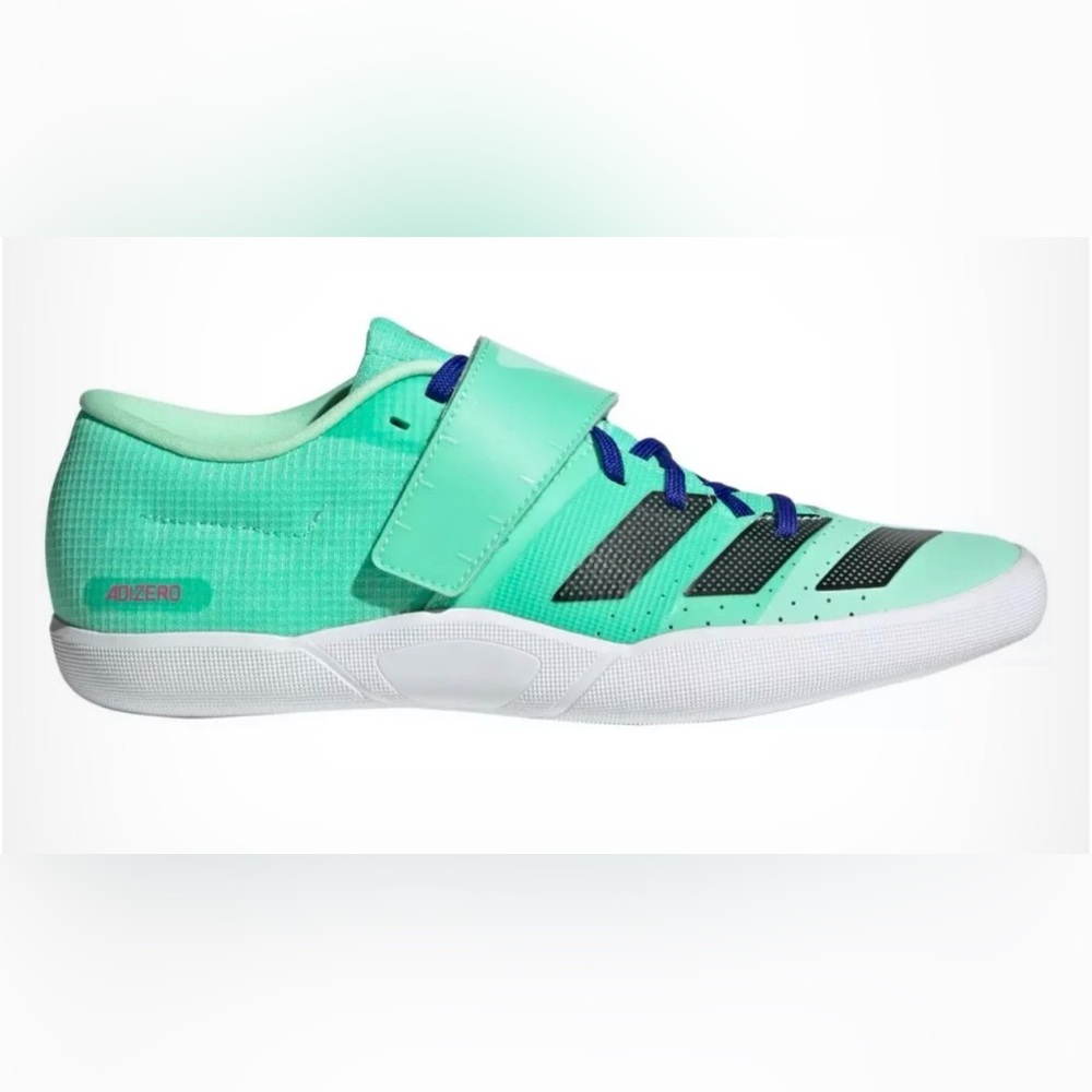 Adidas Adizero Shoes Mens Size 8 Mint Green Strap Training Throwing Sneakers
